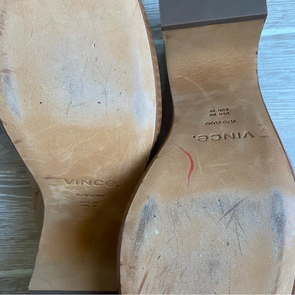 Vince Navina Leather Clog Mule Brown - Picture 8 of 15